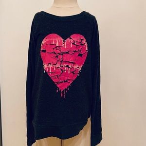 Girls So Nikki distressed heart shirt